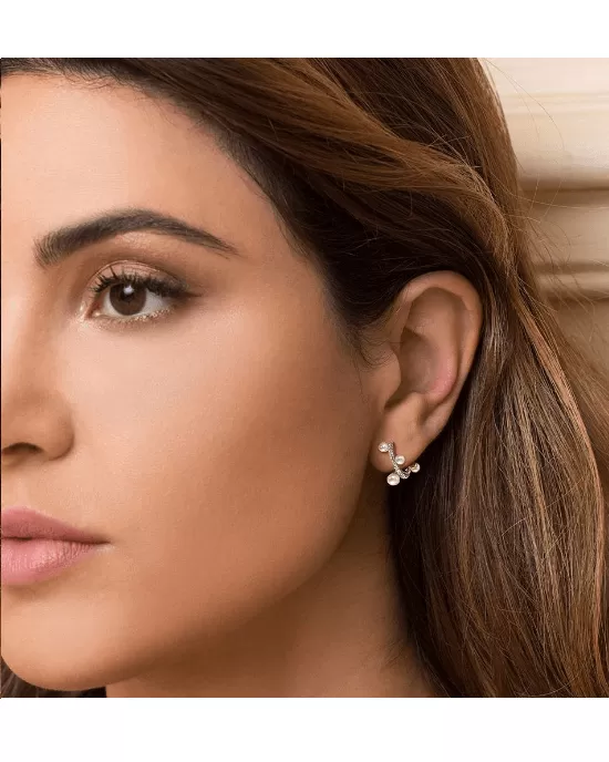 Apm Monaco SATURNE Pearl Hoop Earring