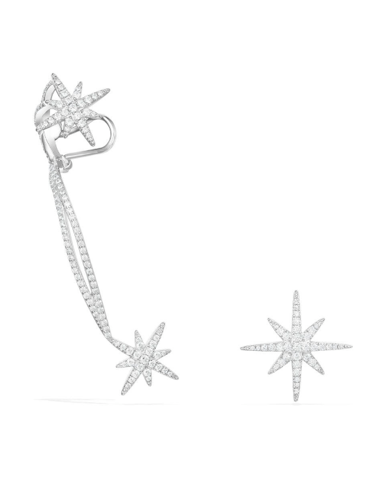Apm Monaco Asymmetric Meteorites Clip Earrings