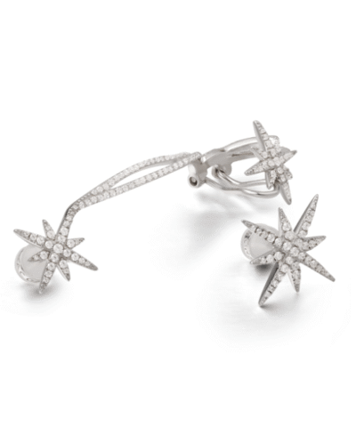 Apm Monaco Asymmetric Meteorites Clip Earrings