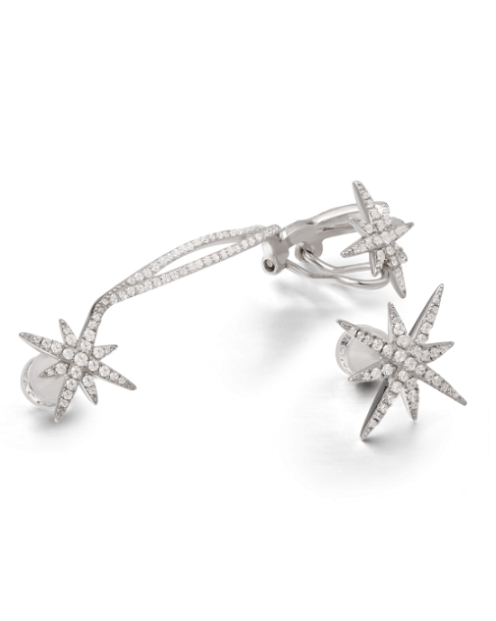 Apm Monaco Asymmetric Meteorites Clip Earrings