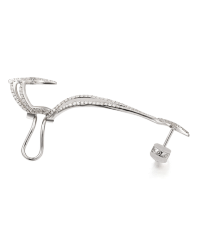 Apm Monaco Asymmetric Meteorites Clip Earrings