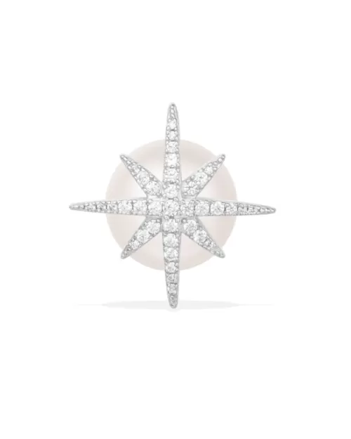 Apm Monaco Mono Meteorites Stud Earring With Pearl