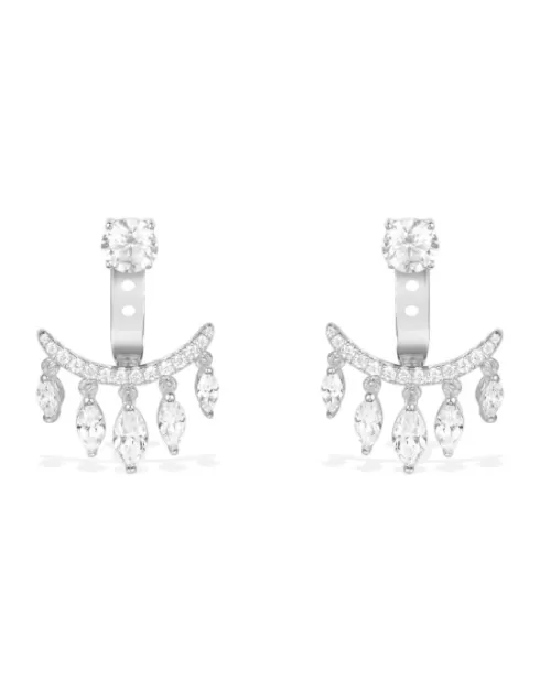 Apm Monaco Cascade Underlobe Silver Earrings
