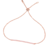 Apm Monaco Pink Silver Single-Line Bracelet