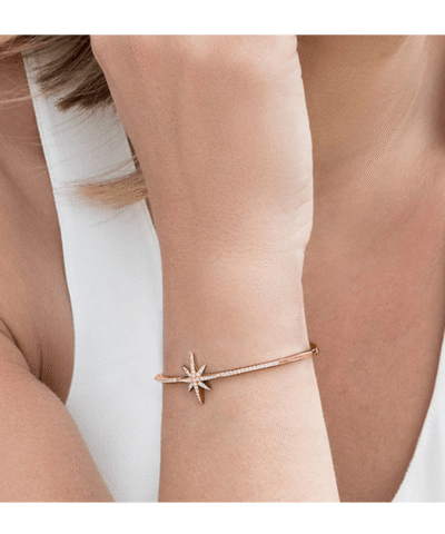 Apm Monaco Meteorites Rose Silver Cuff