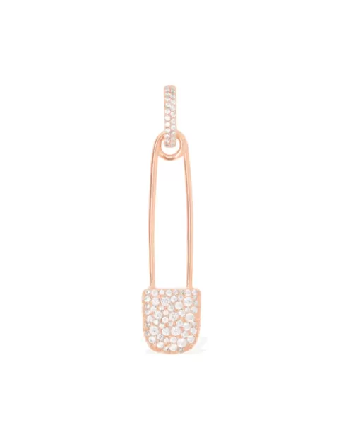 Apm Monaco Pink Silver Mono Earring