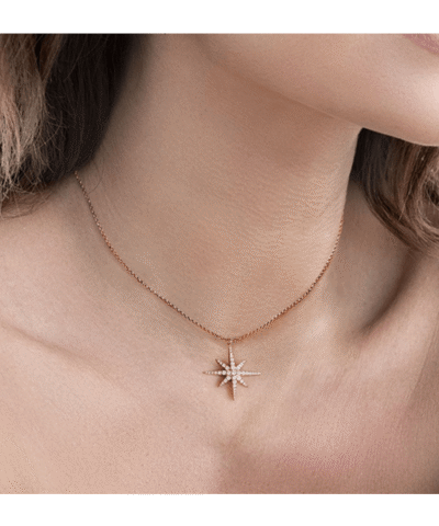 Apm Monaco Meteorites Rose Necklace