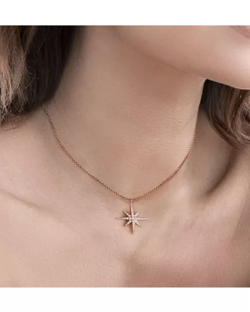 Apm Monaco Meteorites Rose Necklace