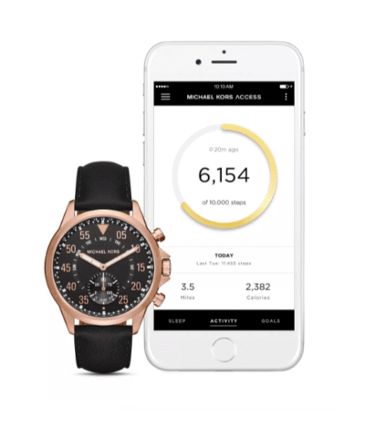 Michael Kors Access Gage Rose Gold-Tone Hybrid Smartwatch, 45mm