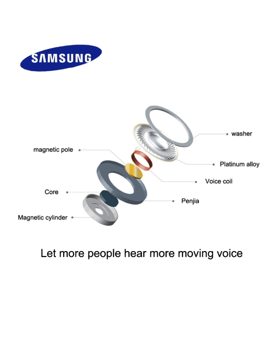 Samsung Earphones EHS64in Headsets With Built-in Microphone 3.5mm