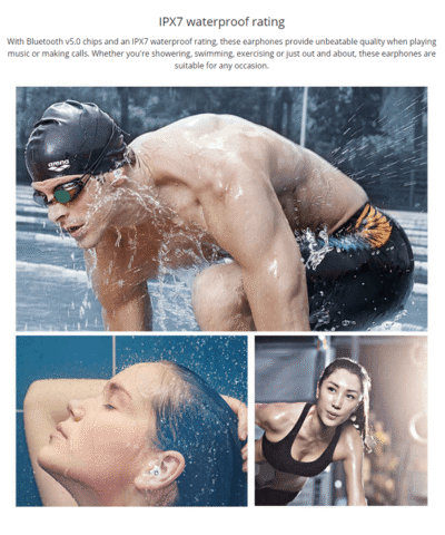 Langsdom Wireless waterproof earphones with Bluetooth