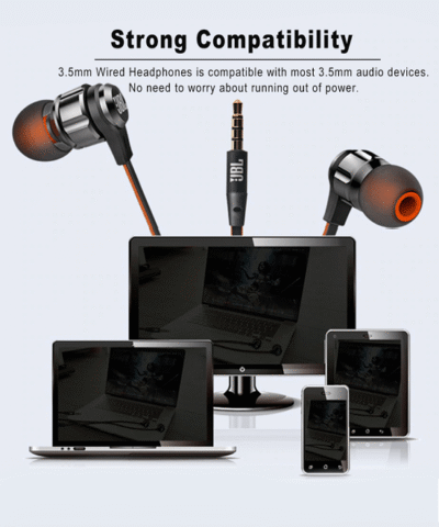 JBL T180A Earphone 3.5mm Earphones Wired Stereo Headset