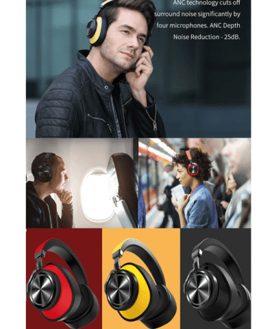 Bluedio T6 Active Noise Cancelling Headphones Wireless Bluetooth Headset