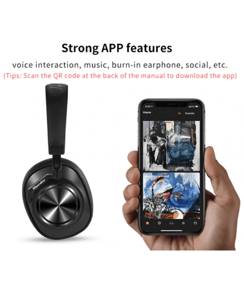 Bluedio T6 Active Noise Cancelling Headphones Wireless Bluetooth Headset