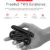 DFOI FreeBud Wireless Bluetooth Earphones 5.0 True Wireless Earbuds Headset