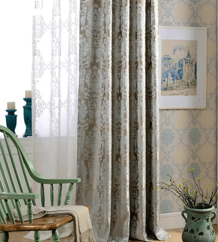 Simba Deco Luxury Jacquard Blind Drapes Window Panel