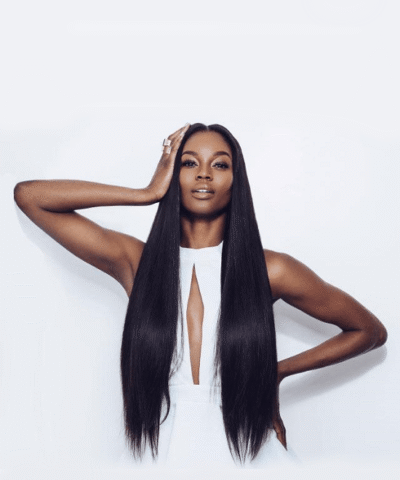 Cranberry Brazilian Straight Hair 3 Bundles With Closure 100% Human Hair Extensions