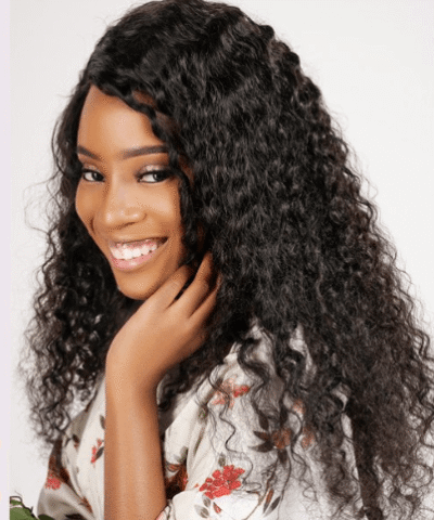 Cranberry Peruvian Human Hair 3 Bundles Deep Wave Bundles With Closure