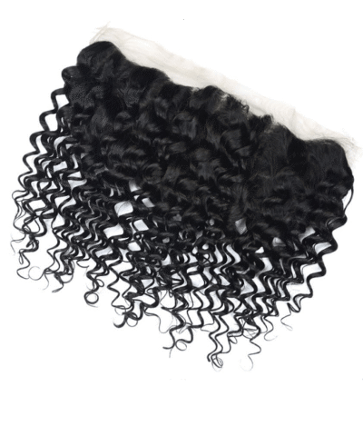 Cranberry Peruvian Deep Wave Bundles With Frontal Ear To Ear Lace Frontal Closure