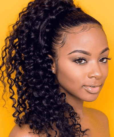 Cranberry Brazilian Hair Water Wave Bundles With 4 Bundles Closure