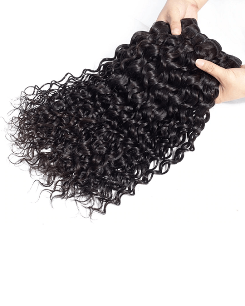 Cranberry Brazilian Hair Water Wave Bundles With 4 Bundles Closure