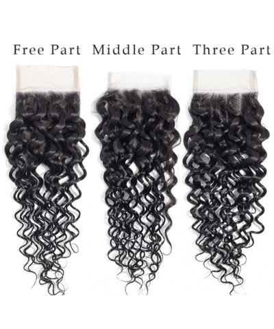 Cranberry Brazilian Hair Water Wave Bundles With 4 Bundles Closure