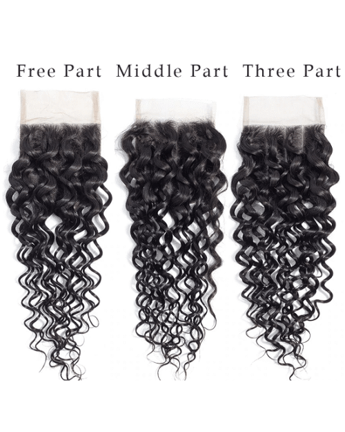 Cranberry Brazilian Hair Water Wave Bundles With 4 Bundles Closure
