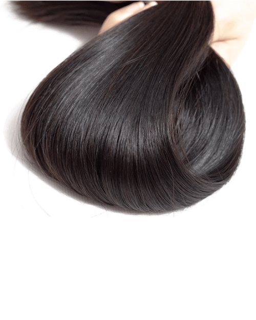 Cranberry Brazilian Straight Hair 3 Bundles With Closure 100% Human Hair Extensions