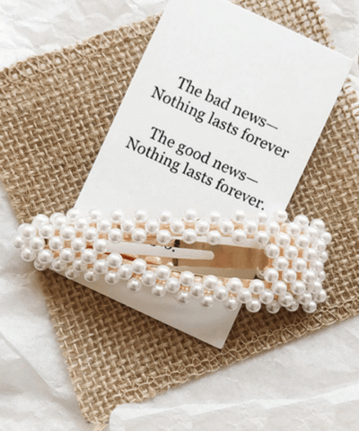 Oaoleer Women's Glitter Pearl Fashion Barrettes