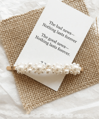 Oaoleer Women's Glitter Pearl Fashion Barrettes