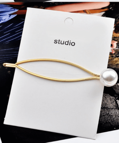 Oaoleer Women's Glitter Pearl Fashion Barrettes