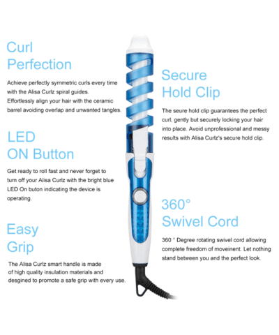 Seshe Professional Hair Curler Magic Spiral Curling Iron