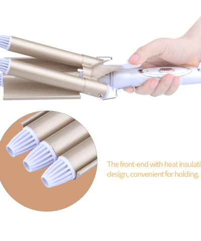 Kemei Professional 110-220V Ceramic Iron Triple Barrel Hair Curler