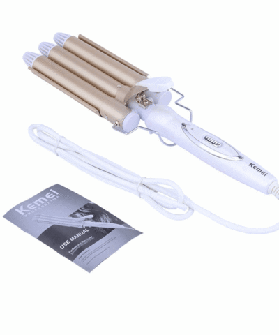 Kemei Professional 110-220V Ceramic Iron Triple Barrel Hair Curler