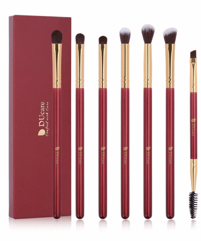 Professional 6 Set Eye Makeup Brush + 1 Eyeshadow Blending Eyebrow Brush