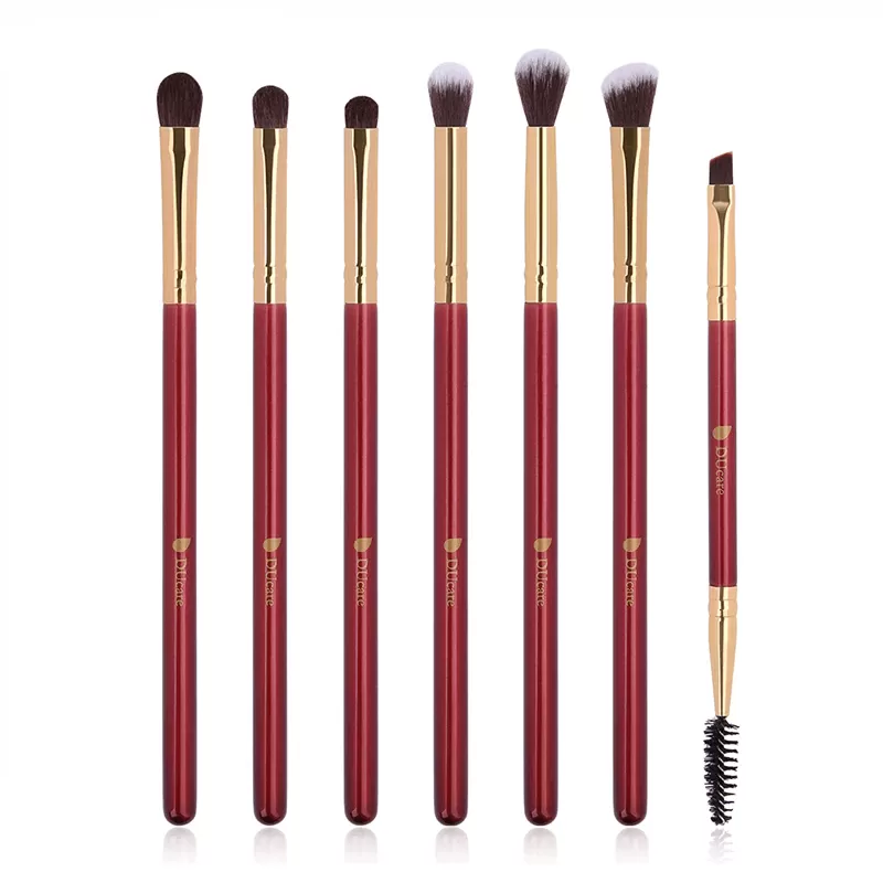 Professional 6 Set Eye Makeup Brush + 1 Eyeshadow Blending Eyebrow Brush