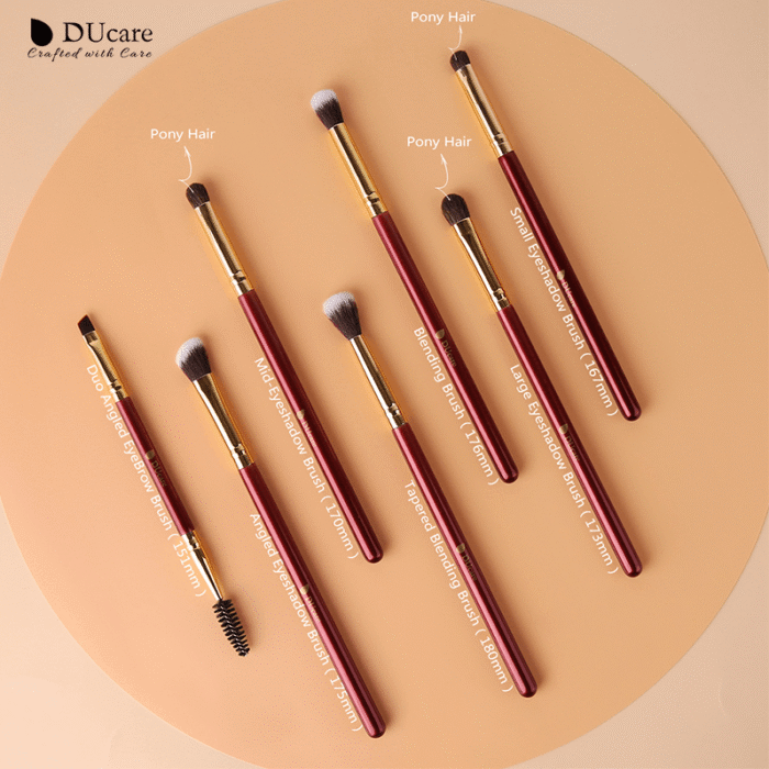 Professional 6 Set Eye Makeup Brush + 1 Eyeshadow Blending Eyebrow Brush