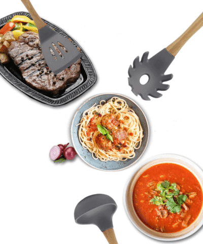 Wooden Cooking Utensils Kitchen Tools Set