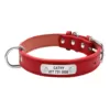 Personalized Leather Dog ID Collar