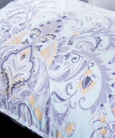Luxury Paisley Print Cover Soft Down Pillow