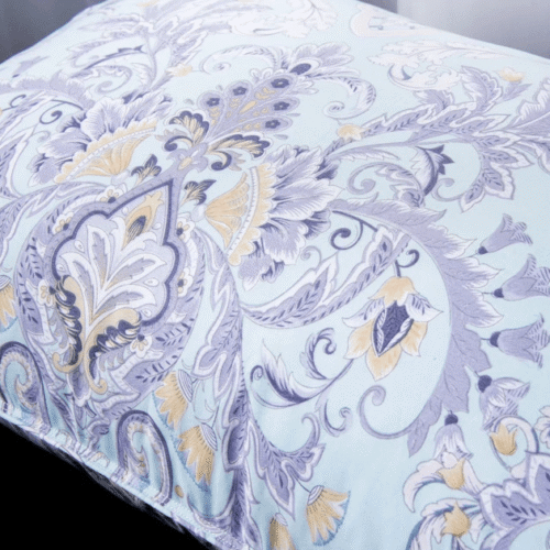 Luxury Paisley Print Cover Soft Down Pillow