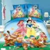 400TC Snow And Seven Dwarfs Pink Bedding Set
