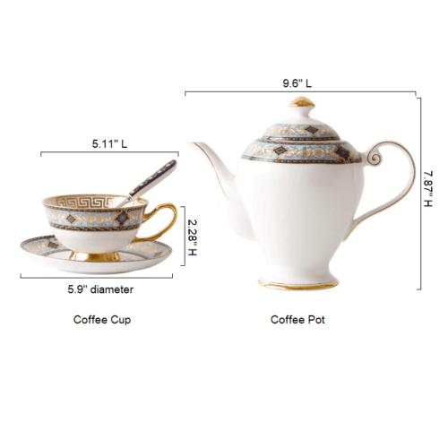 Bone China Cake Rack Double Layer Three-Layer Pottery Fruit Plate, teapot pot set