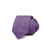 Square-Pattern Silk Skinny Tie