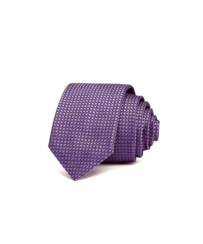 Square-Pattern Silk Skinny Tie
