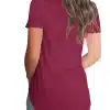 Women's V- Neck Short Sleeve Tops. Plus Size