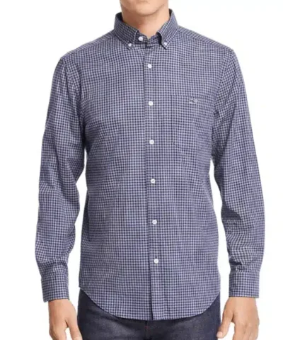 Pin Oak Tucker Gingham Classic Fit Button-Down Shirt