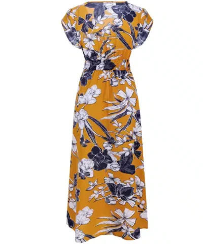 Women's Botanical Tucked-Front Dress