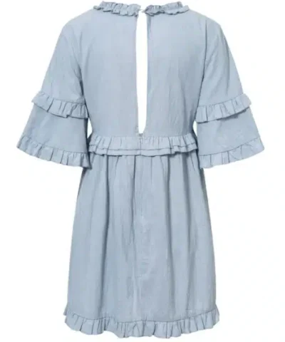 Women's Elegant Solid Ruffles Short Sleeve Dress