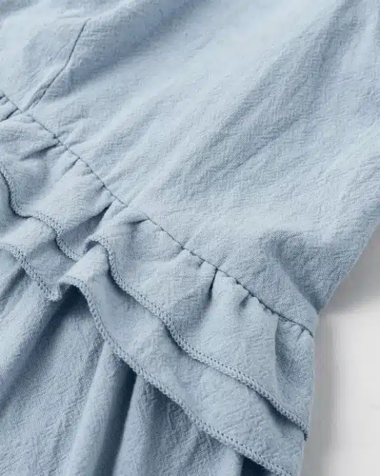 Women's Elegant Solid Ruffles Short Sleeve Dress